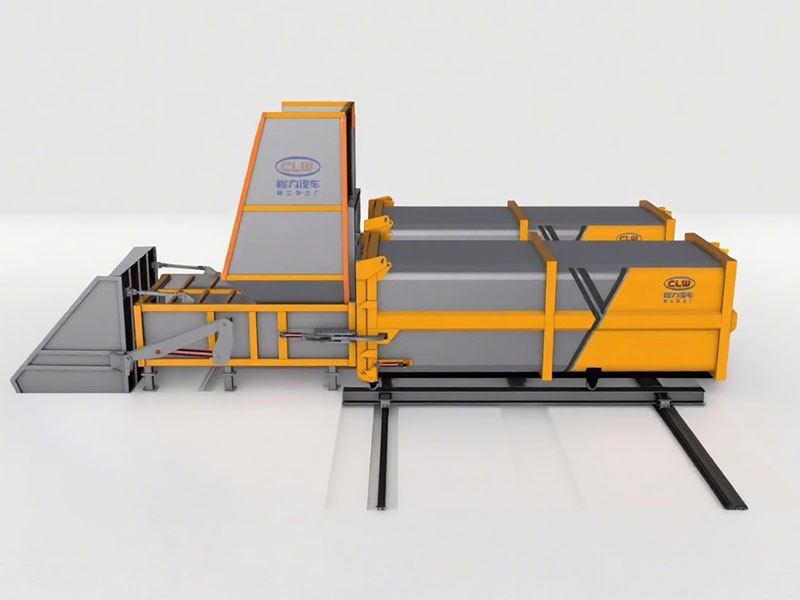 水平直壓式垃圾壓縮站